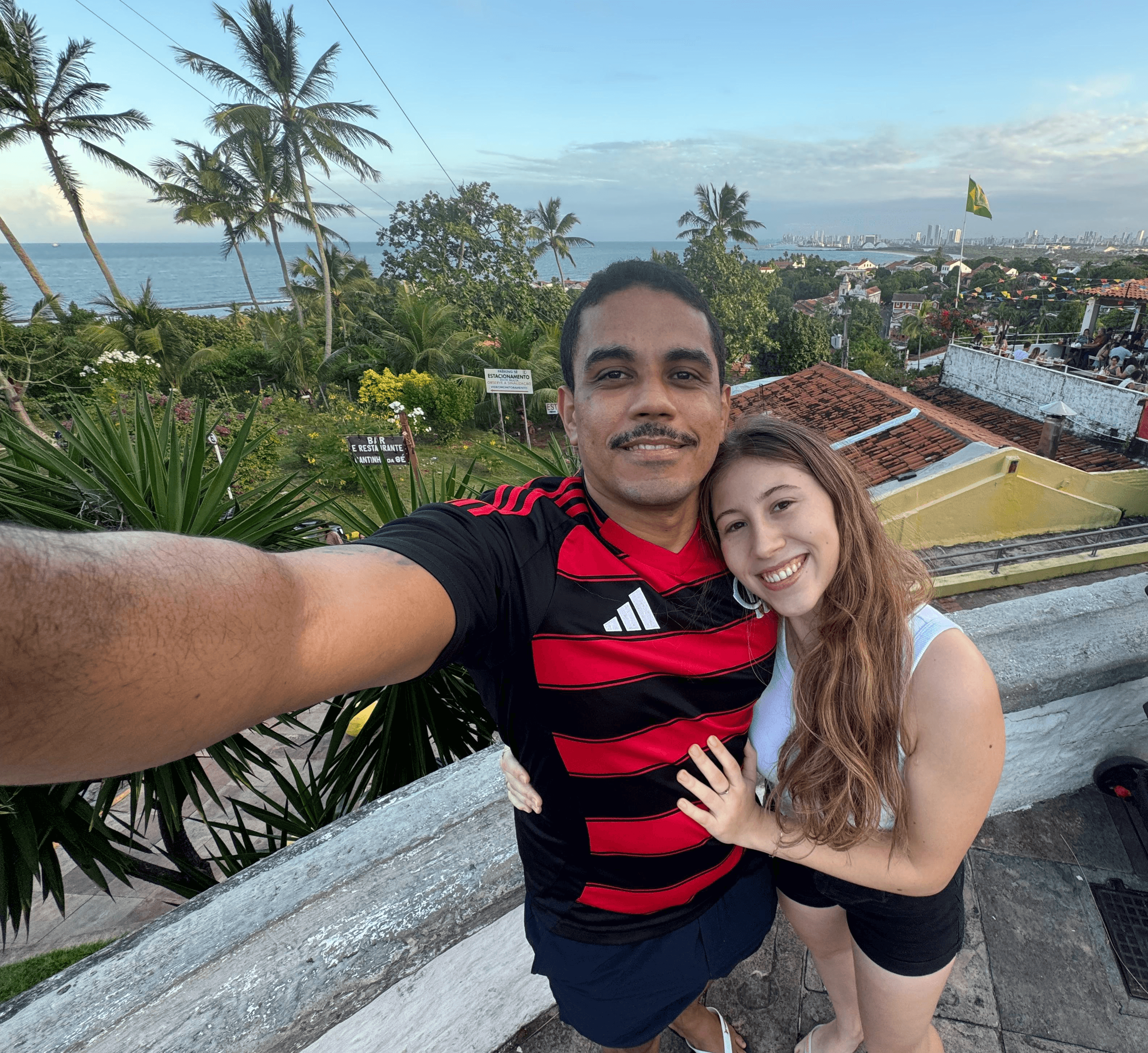 Travel selfie